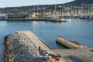 150 tonne travelift dock in Port Denia