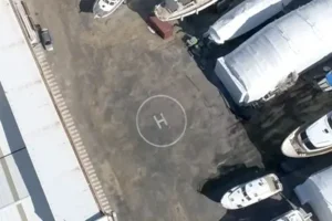 Helicopter landing area