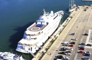165m superyacht in Port Denia Marina